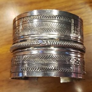 Sterling Egyptian cuff bracelet from 1920.